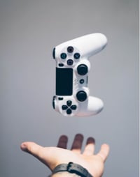 Hand with gamepad